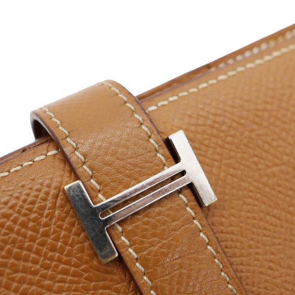 Hermes Bearn Epsom Leather Long Wallet Brown - Picture 10 of 12